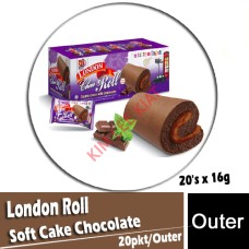 Soft Cake, LONDON Roll Chocolate (20's x 16g)(W)